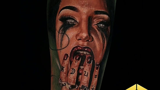 Girl Color Realism Tattoo